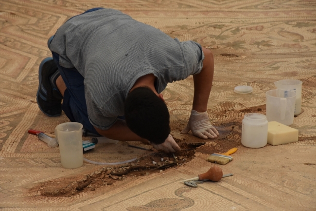 Adıyaman'da 9 yıl önce bulunan mozaik ziyarete açılıyor